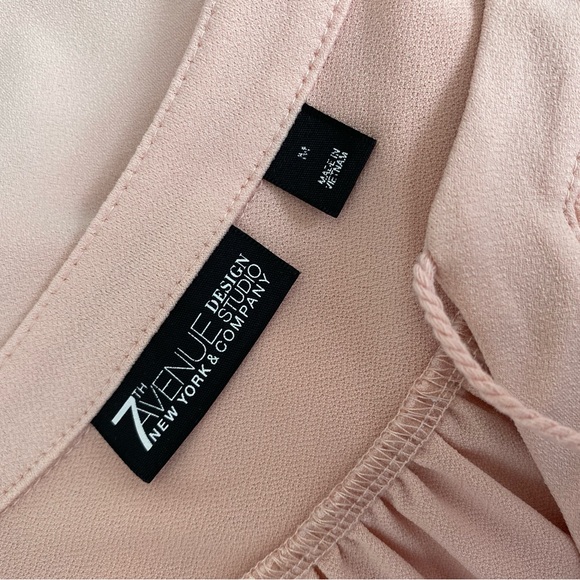 New York & Co Women Blouse Size M Color Light Pink - Item 0007 - Picture 3 of 4